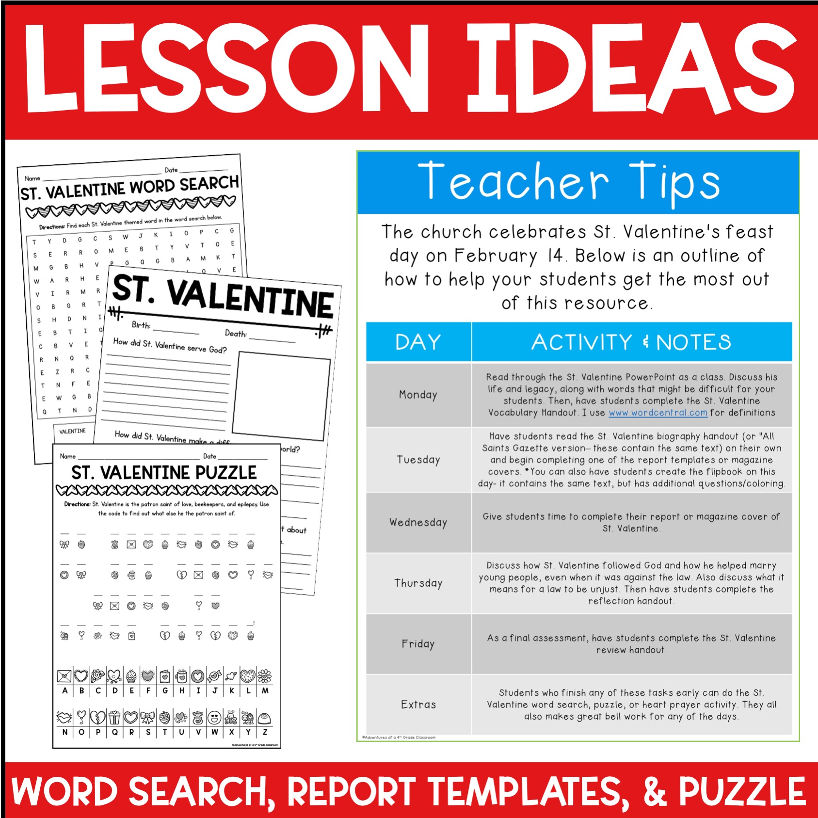 St. Valentine Biography & Activities - Image 4