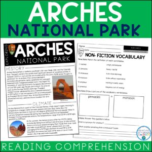 Arches National Park | Reading Comprehension