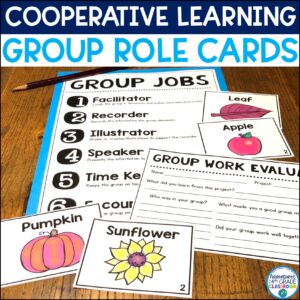 Cooperative Learning Group Role Cards