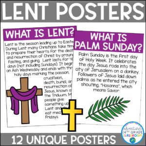 Lent Posters | Classroom Decor