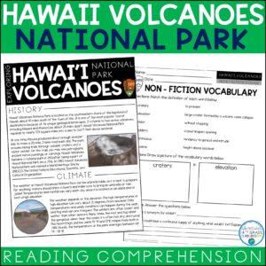 Hawaii Volcanoes National Park | Reading Comprehension