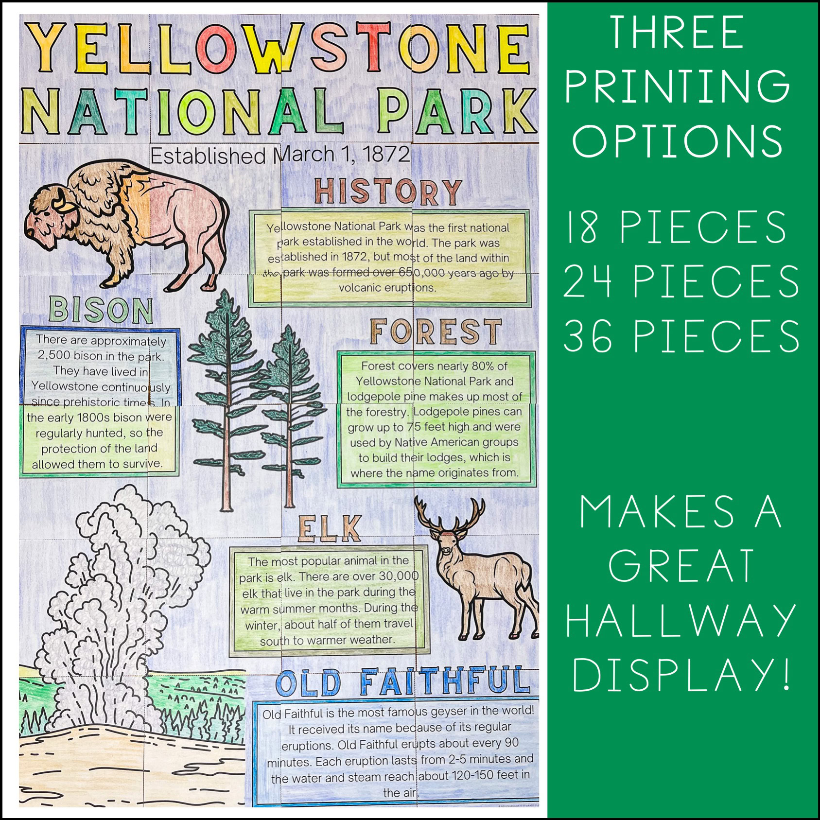 Yellowstone National Park Collaborative Poster - Image 2