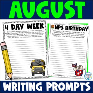 August Writing Prompts