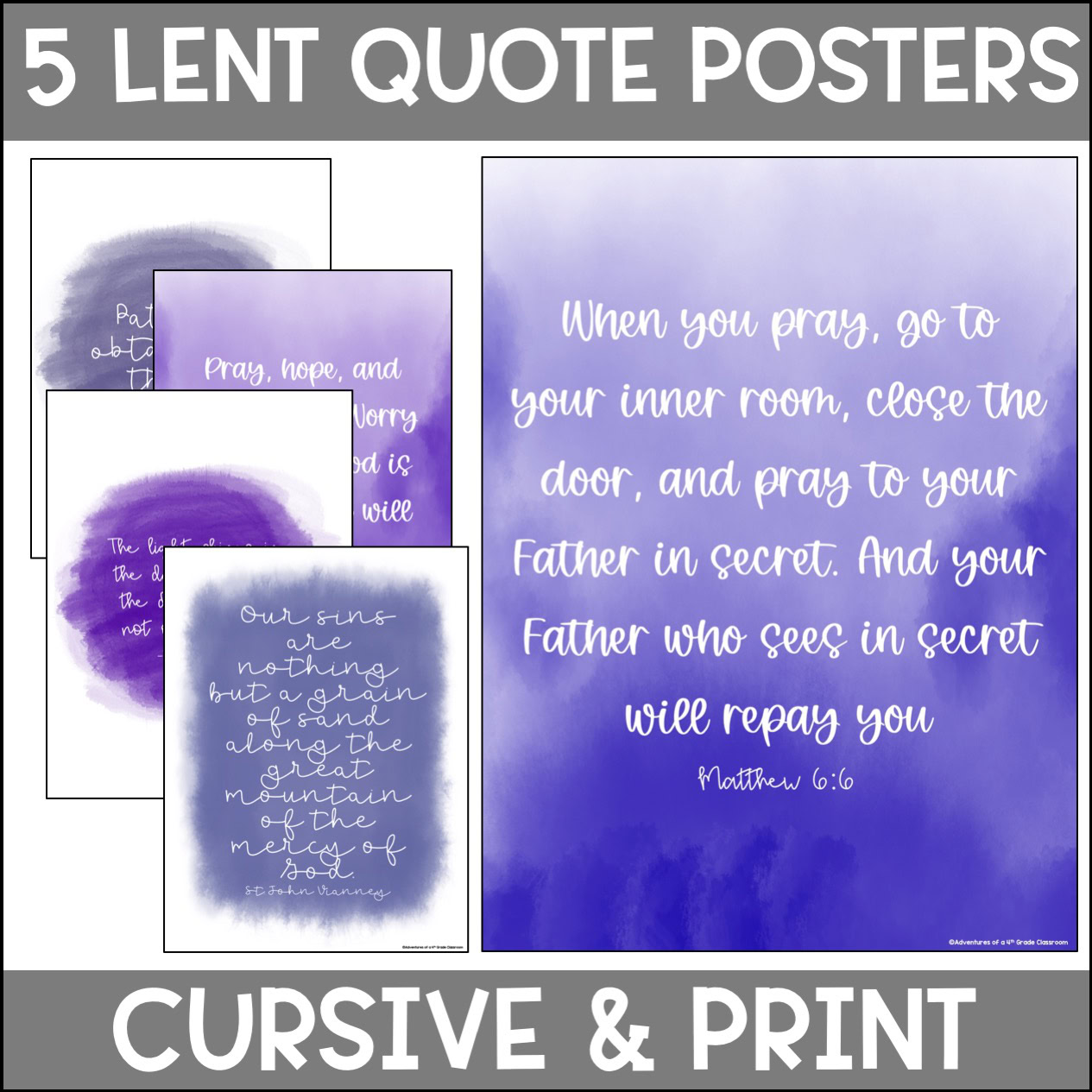 Lent Posters | Classroom Decor - Image 3