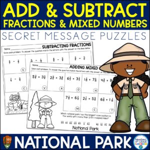 Add and Subtract Fractions and Mixed Numbers | Review Puzzles