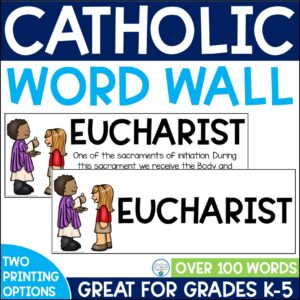Catholic Vocabulary Word Wall
