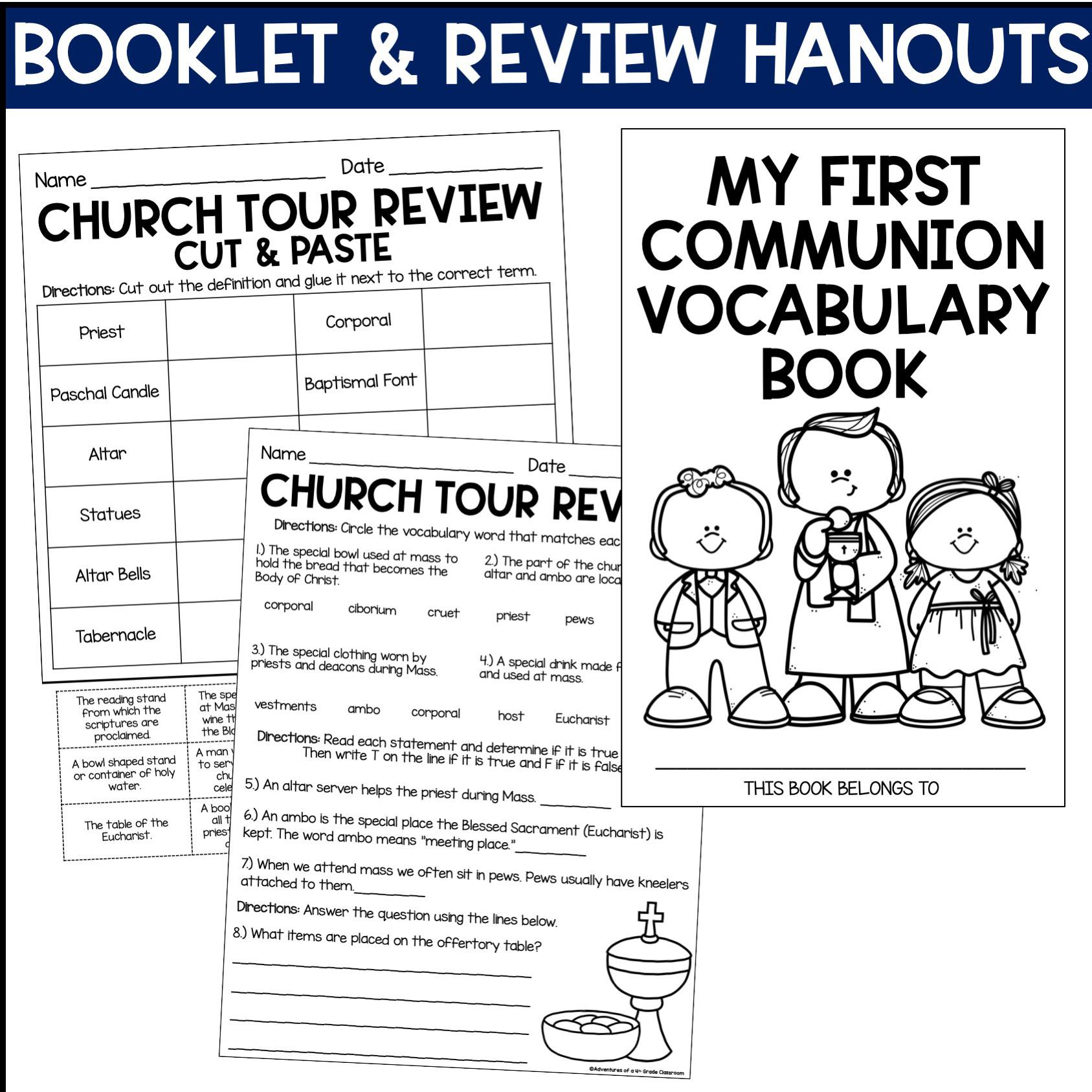 First Communion Vocabulary and Church Tour - Image 4
