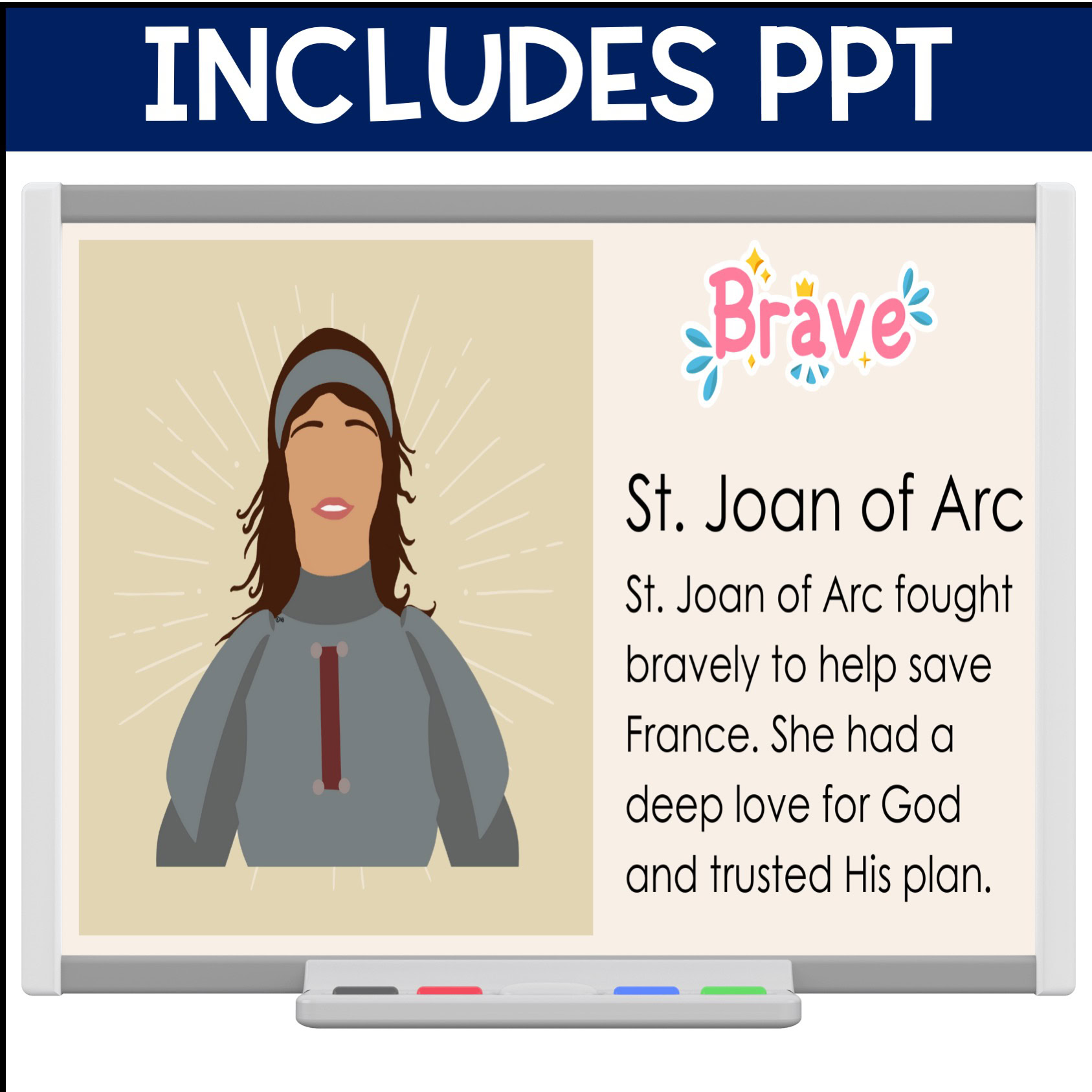 All Saints' Day Catholic Coloring and Tracing Craft Activity - Image 3