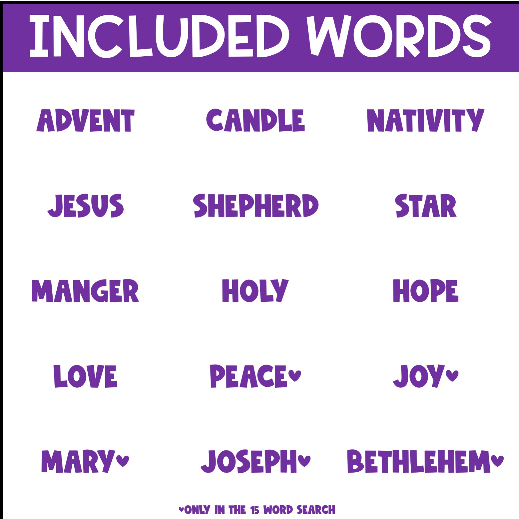Advent Season Word Search Activity for Vocabulary Catholic - Image 4
