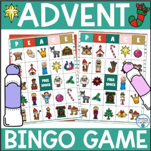 Advent Season Bingo Game Activity Catholic