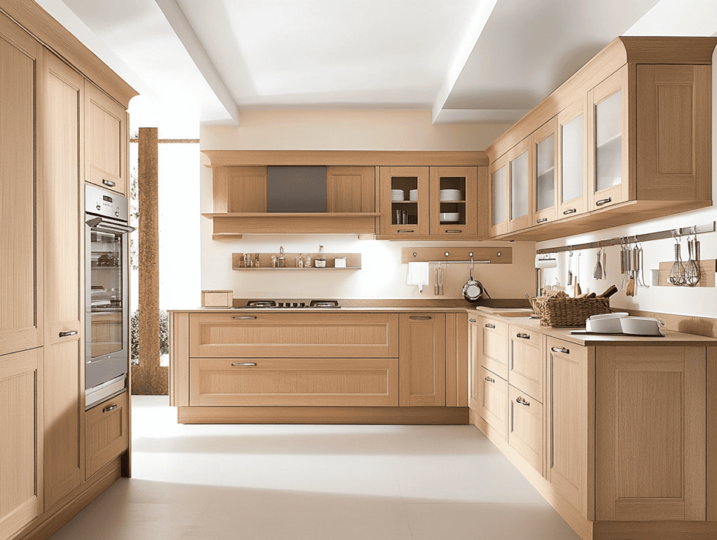 Thwmas. A bright modern kitchen featuring custom built cabine 9b02a18c fae3 4638 bcd2 6c3468e05ff0