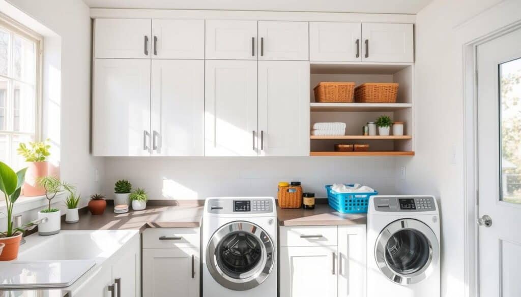 laundry room cabinet makeover