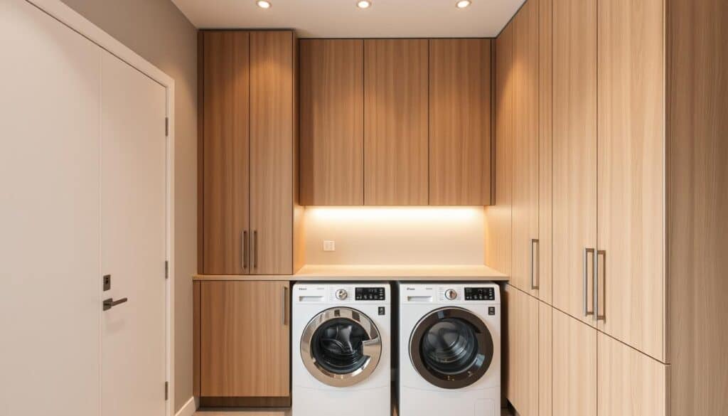 space-saving laundry room cabinets