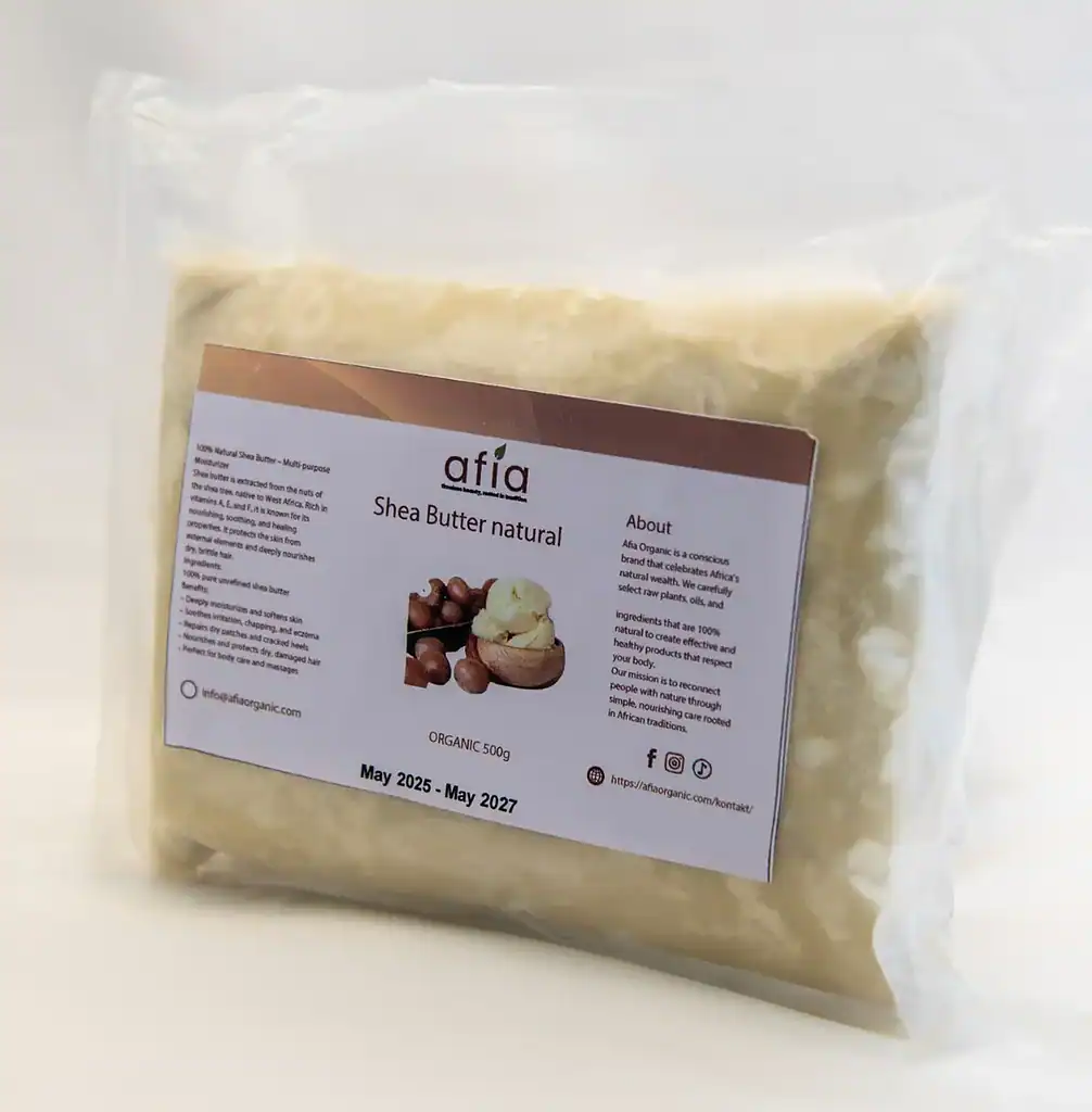 Raw Sheasmör från Afia Organic i 500g burk