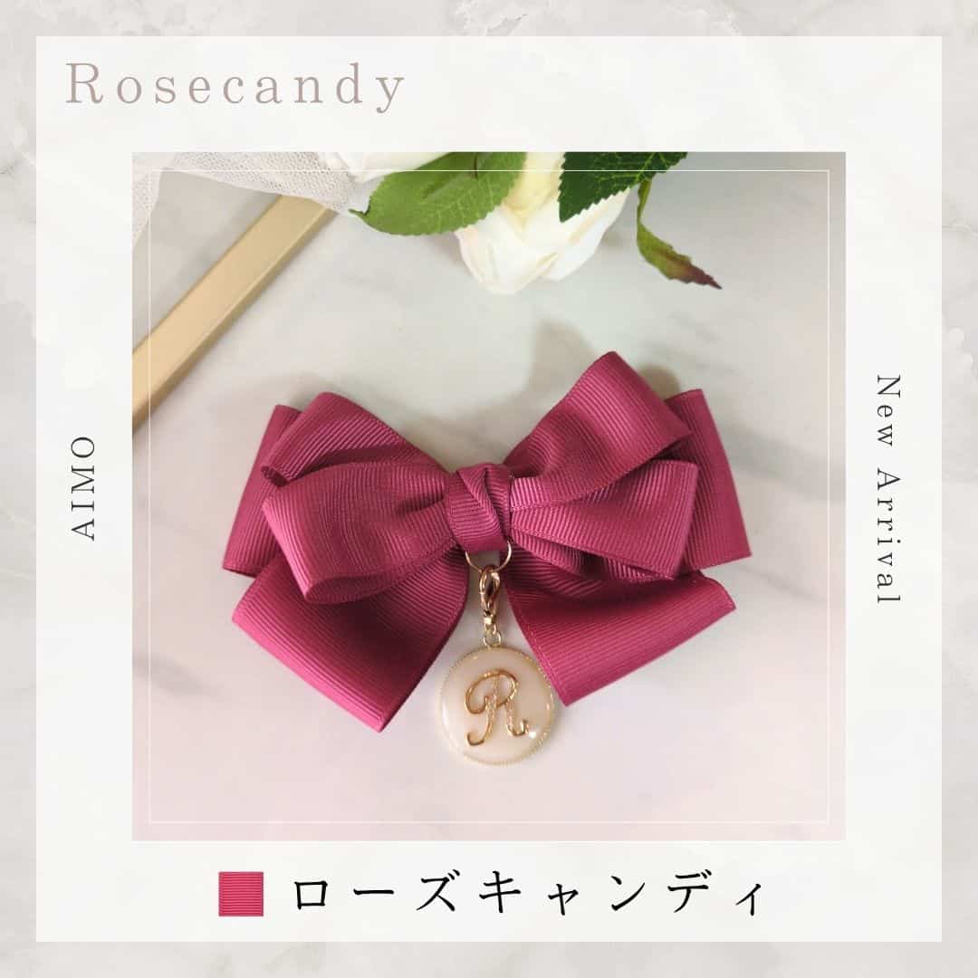 ローズキャンディ色の人気のリボン
