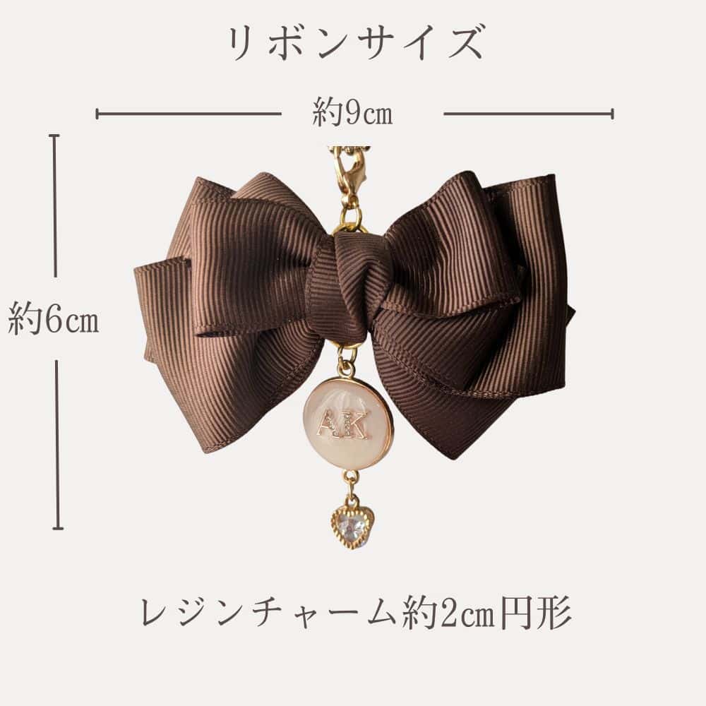 20色展開-イニシャルリボンチャーム（ミニサイズ - 画像 (7)
