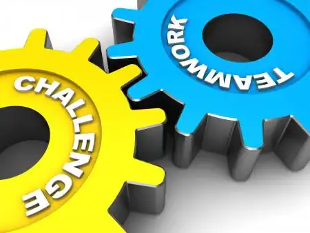 Interconnected gears symbolizing teamwork and problem-solving in IT services.