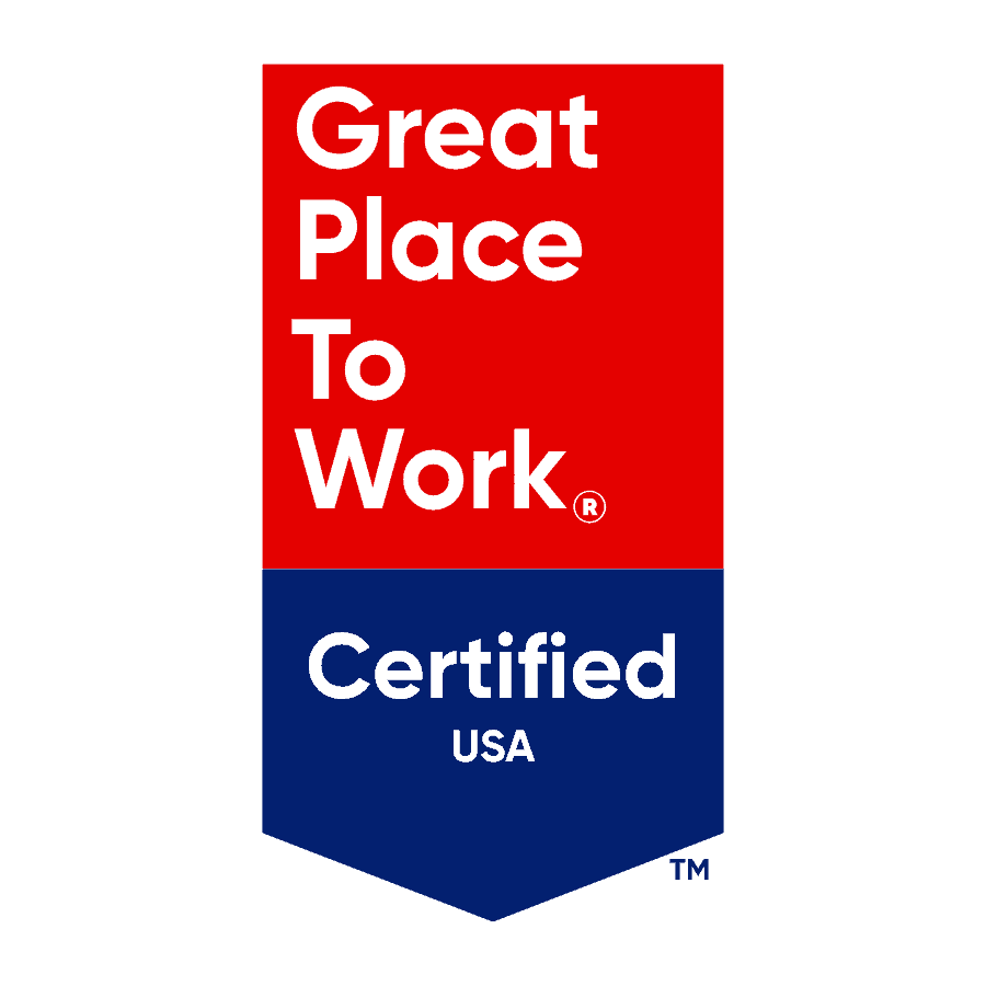 Great Place To Work Certified badge for Allevia Technology.