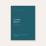 The cover of Conflict Bravery, The Twelve-Week Workbook by Altagracia Montilla