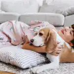 Veterinarios advierten sobre 8 riesgos de dormir con mascotas: parasitos, zoonosis, alergias y sueno interrumpido. Guia completa de cuidados en el hogar colombiano.
