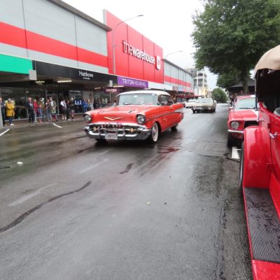 Classic American cars at Americarna event in New Zealand, showcasing vintage automobiles and car enthusiast culture.