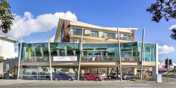 Modern cafes and dining at Americarna on the waterfront with stylish architecture.