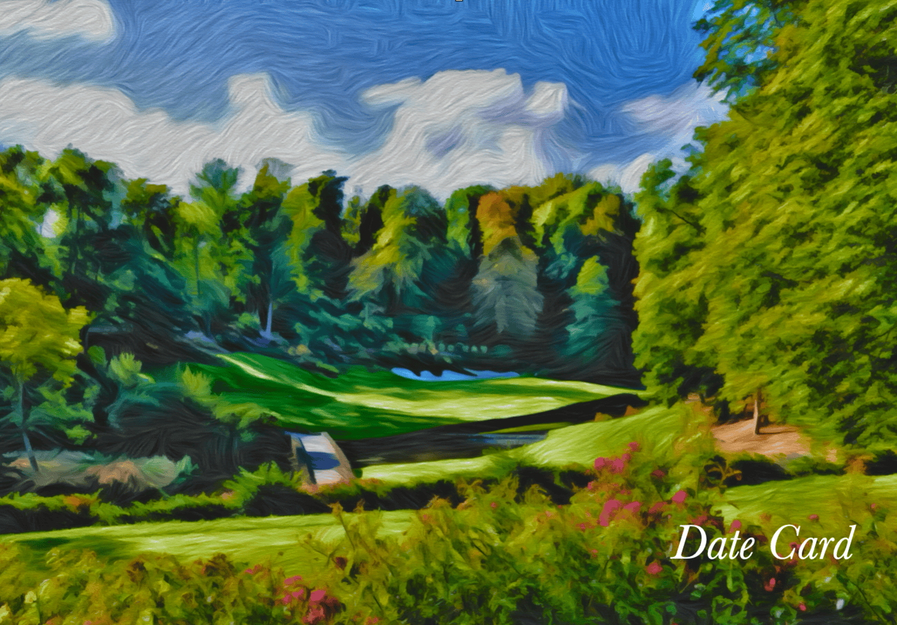 GOLF DATE CARD Course Walk