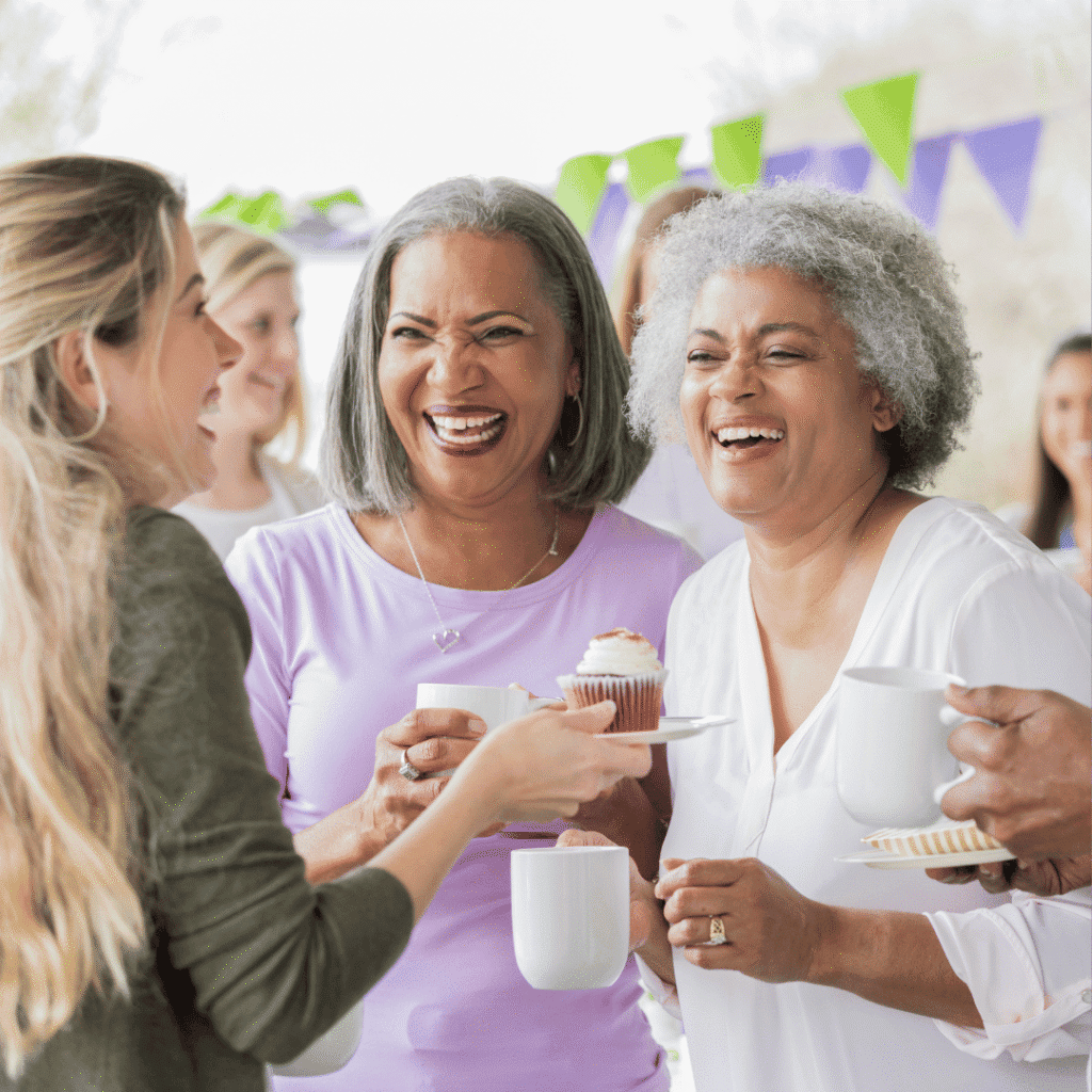 Guests connecting and building relationships during a community event