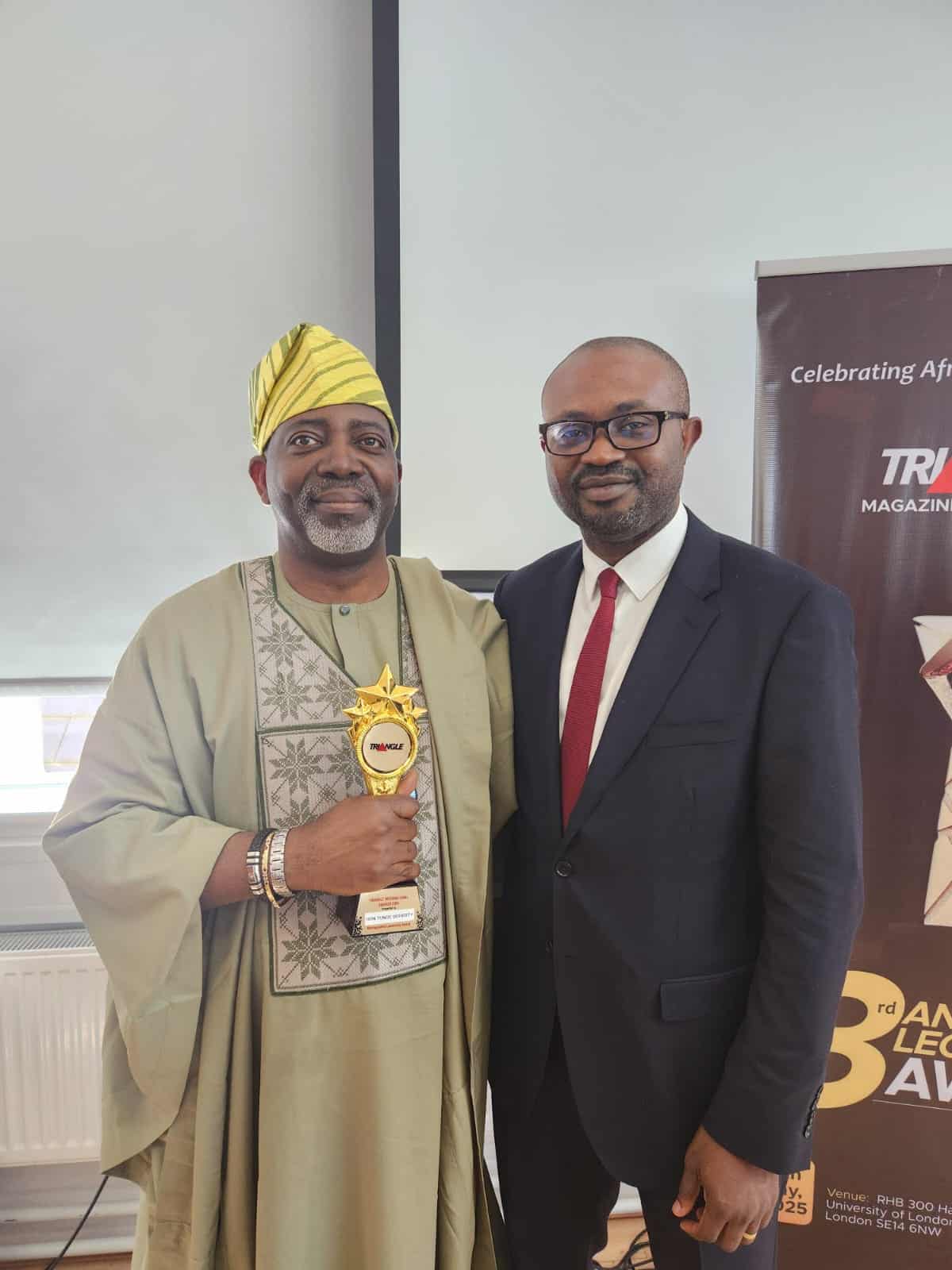 Hon. Tunde Doherty Honoured with Prestigious Global Leadership Award