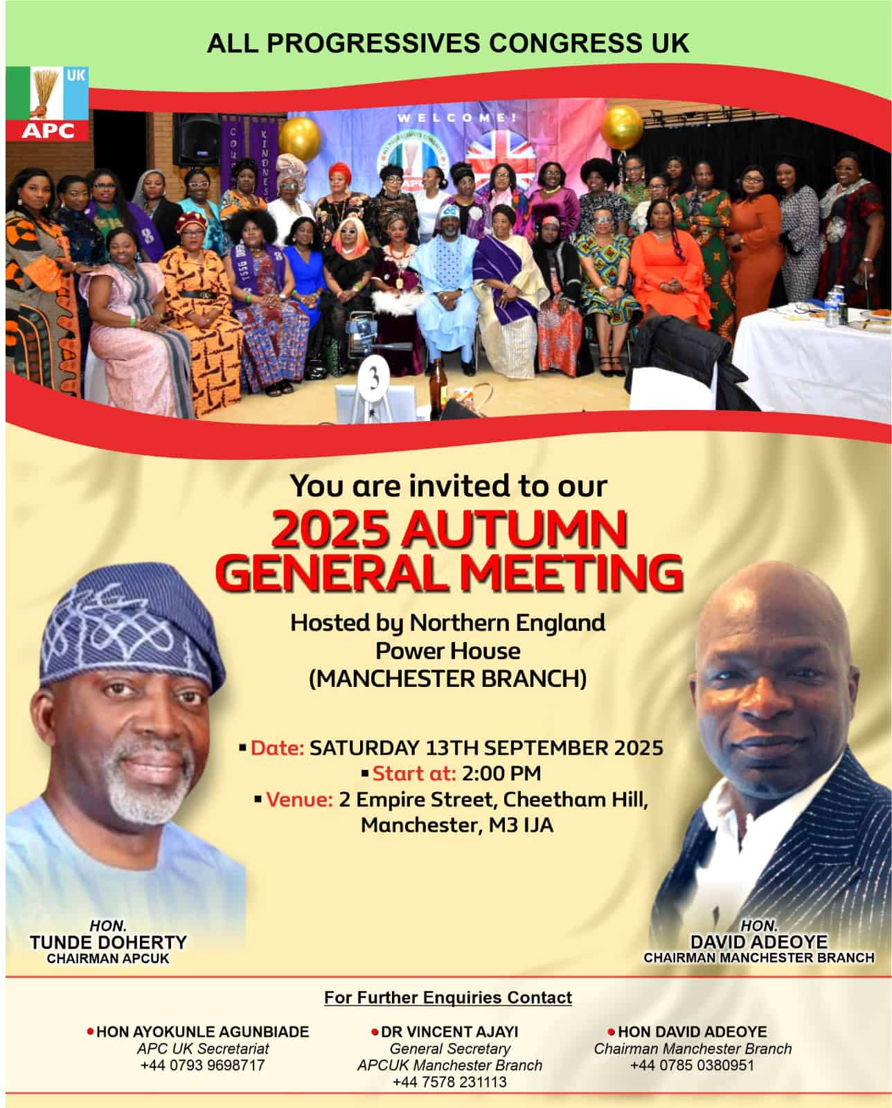 Join APC UK for the Autumn General Meeting