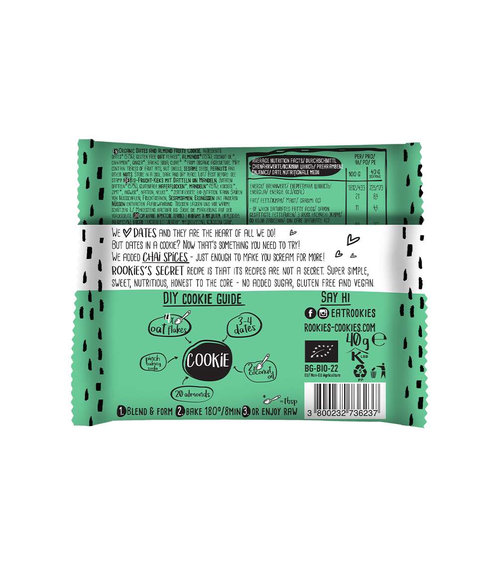 Cookie Datteln & Mandeln glutenfrei Bio - bett’r – Bild 2