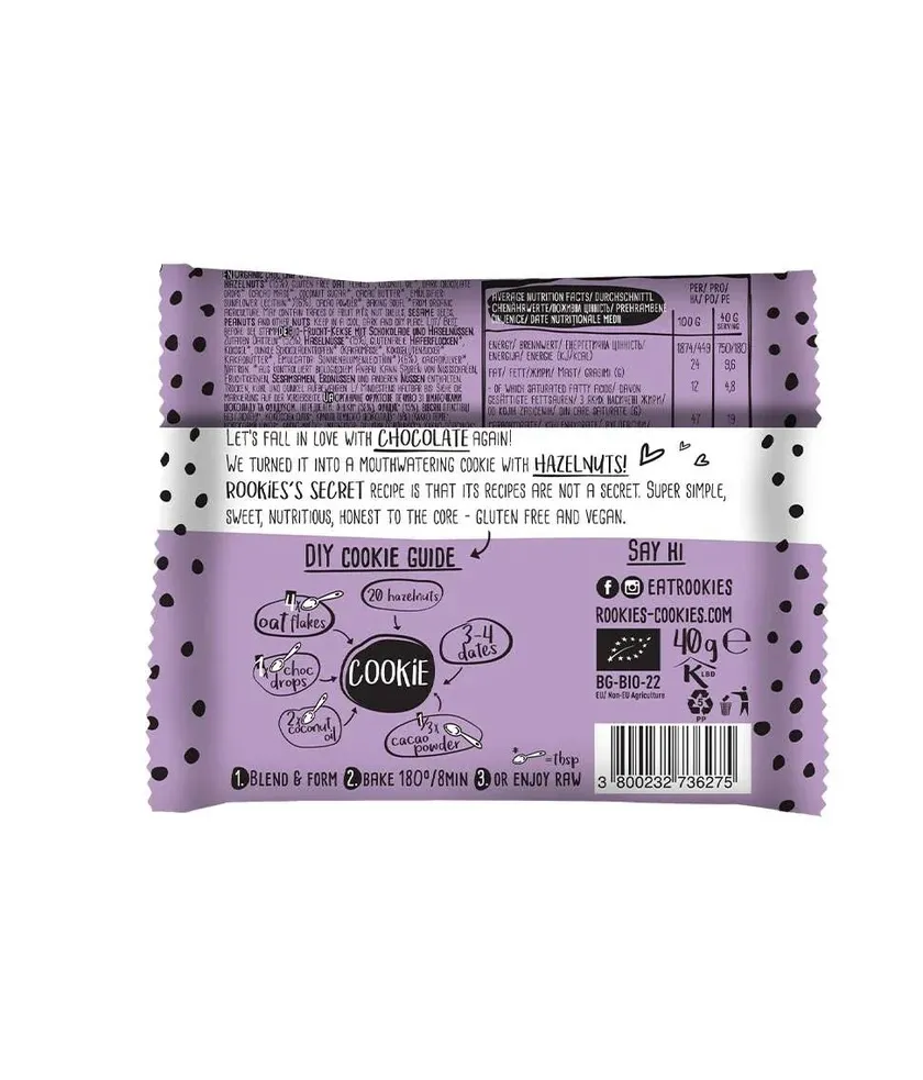 Cookie Schoko-Chip & Haselnuss Bio - bett’r – Bild 2