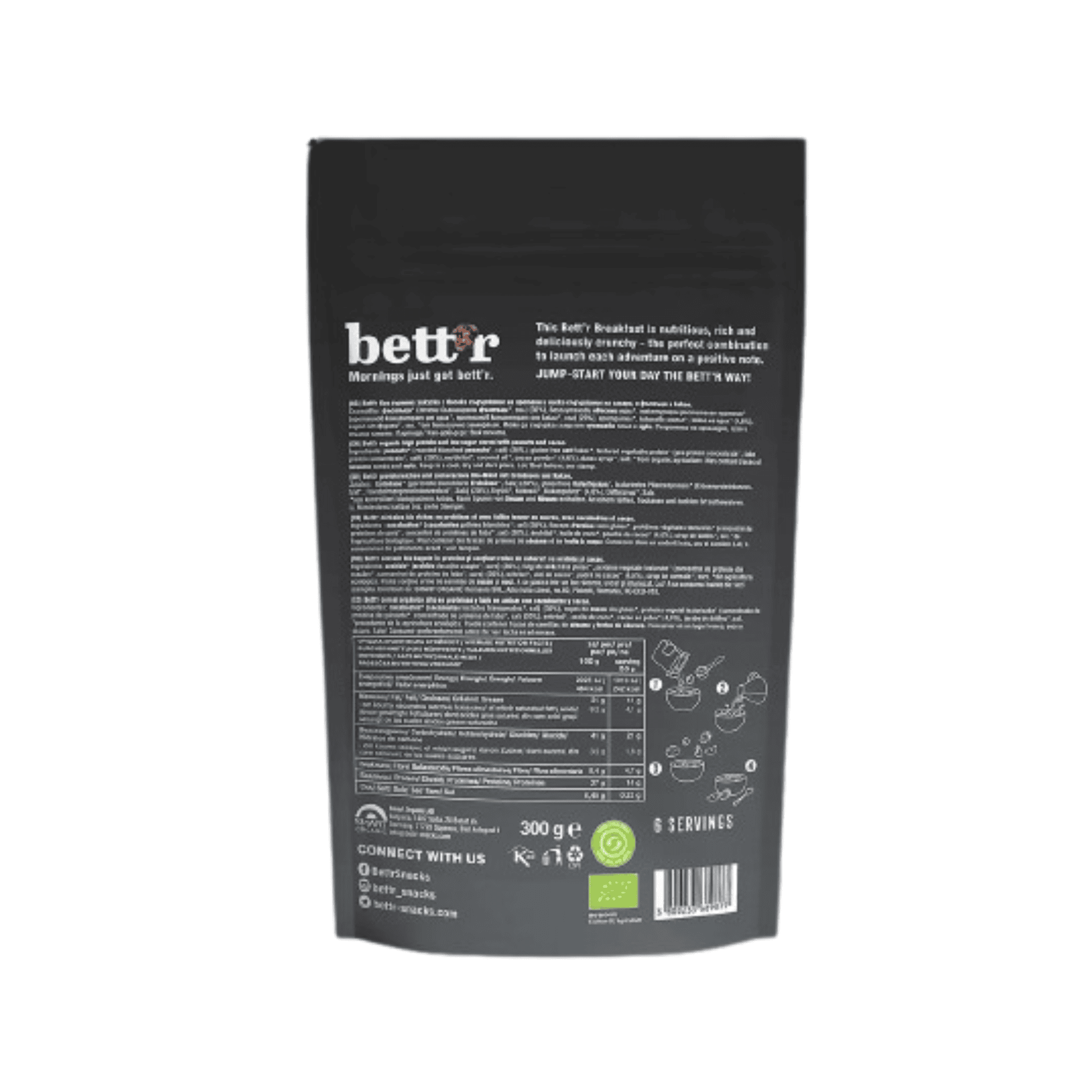 Protein Granola Erdnuss-Kakao glutenfrei Bio - bett’r – Bild 2