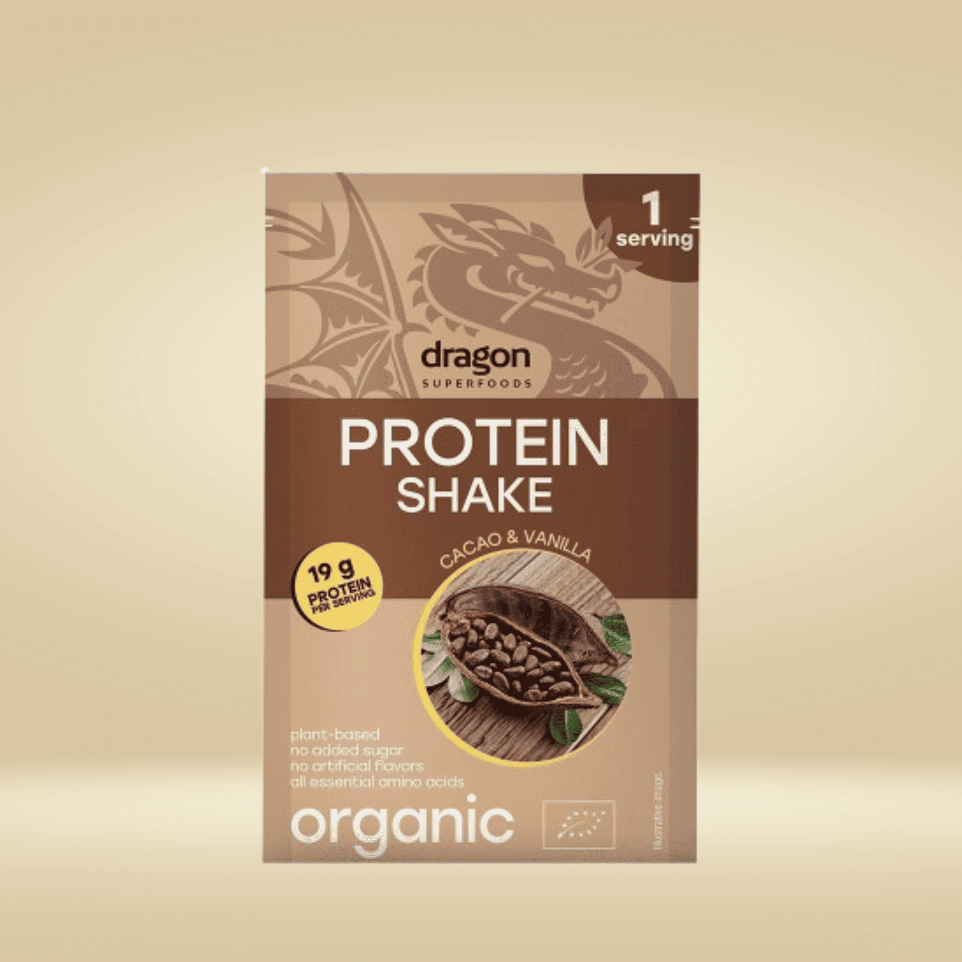 Veganer Protein Shake mit Kakao & Vanille in praktischer 30 g-Einzelportion – perfekt für unterwegs, nach dem Training oder als proteinreicher Snack im Alltag. Hochwertiges pflanzliches Protein aus Erbsen- und Reisprotein, das alle essentiellen Aminosäuren enthält.