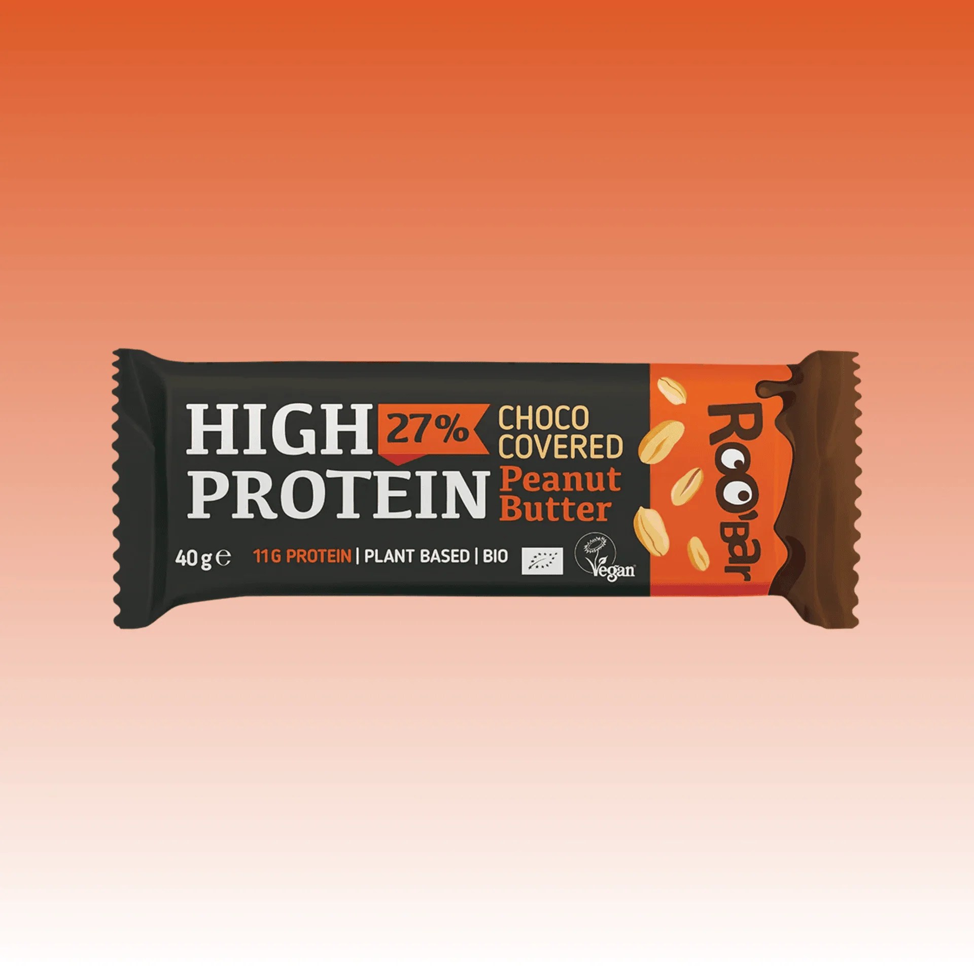 Knackige Erdnüsse und zart schmelzende, vegane Schokolade sorgen bei diesem Proteinriegel für ein ausgewogenes Geschmackserlebnis. Mit 27 % pflanzlichem Protein aus Erbsen- und Reisprotein liefert er dir langanhaltende Energie – ideal für unterwegs, nach dem Training oder als bewusster Snack zwischendurch.