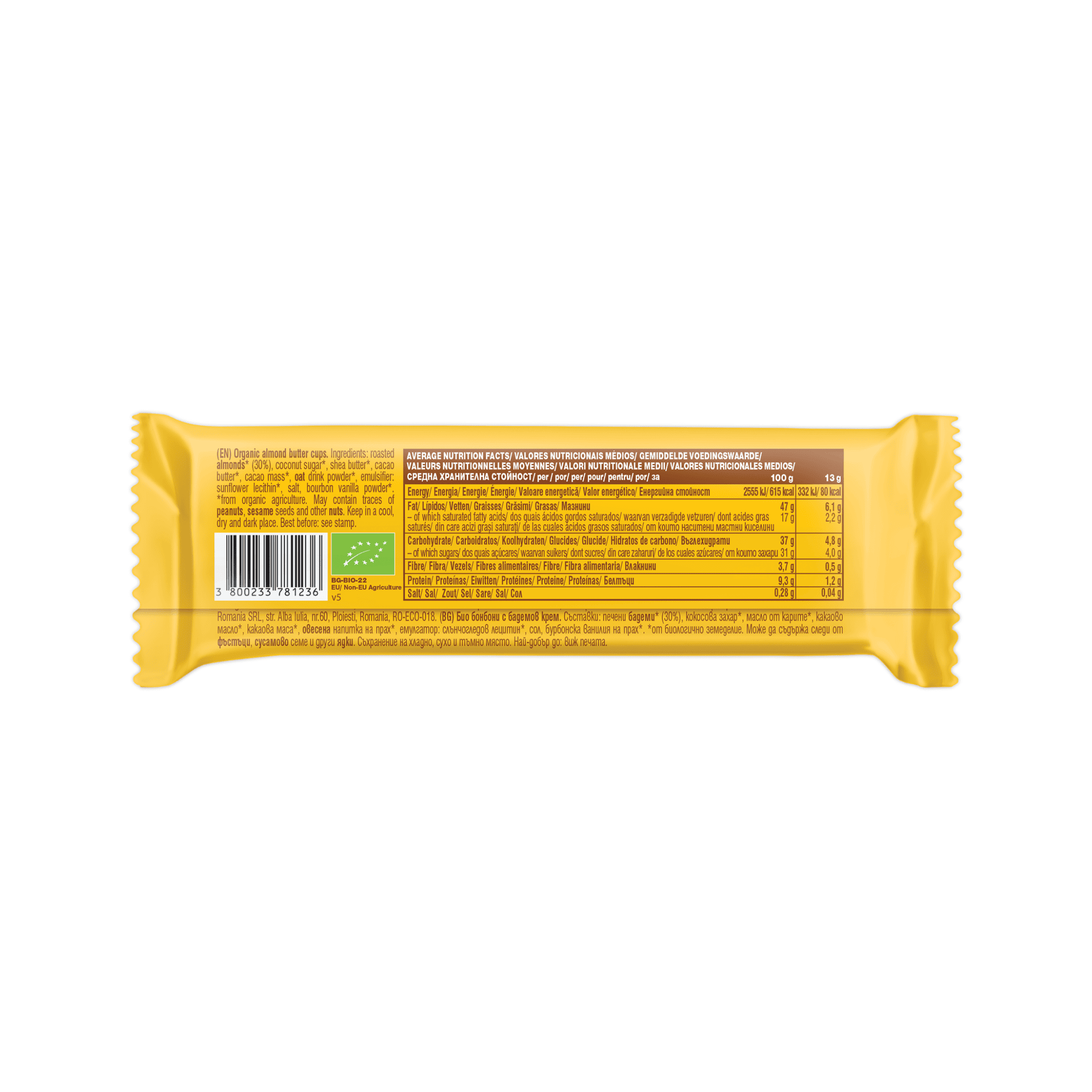 Diese Bio Nut Butter Cups verbindet cremige Nussmus mit einer feinen Hülle aus veganer Schokolade. Die ausgewogene Süsse durch Kokosblütenzucker und die zartschmelzende Textur machen sie zu einem besonderen Snack für bewusste Geniesser.