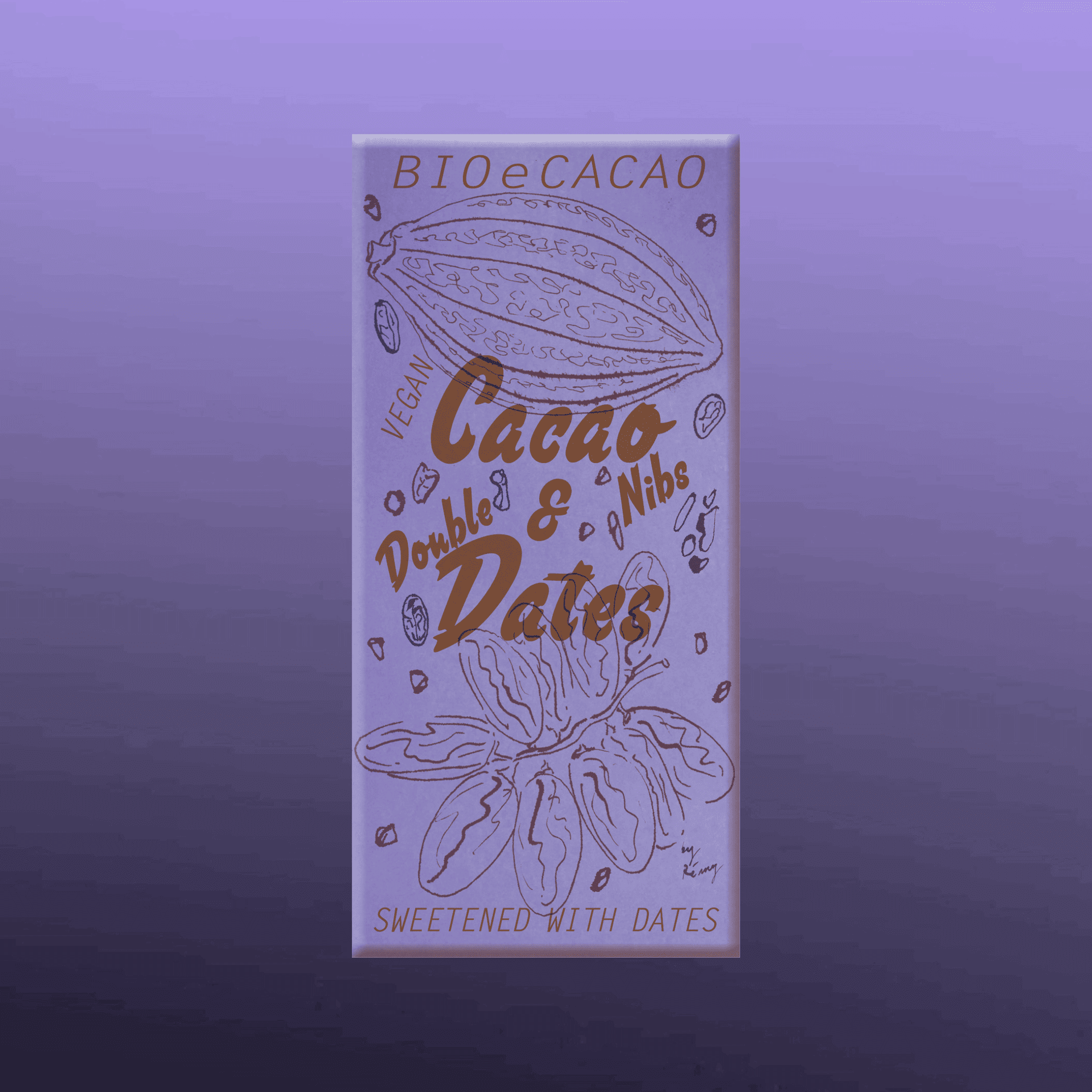 dattelschokolade double dates nibs vegan bio bioecacao