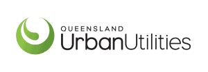 Queensland Urban Utilities logo for water and energy services.
