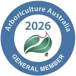 Arbor Australis Consulting 2026 general member badge with leaf and cherry icon.