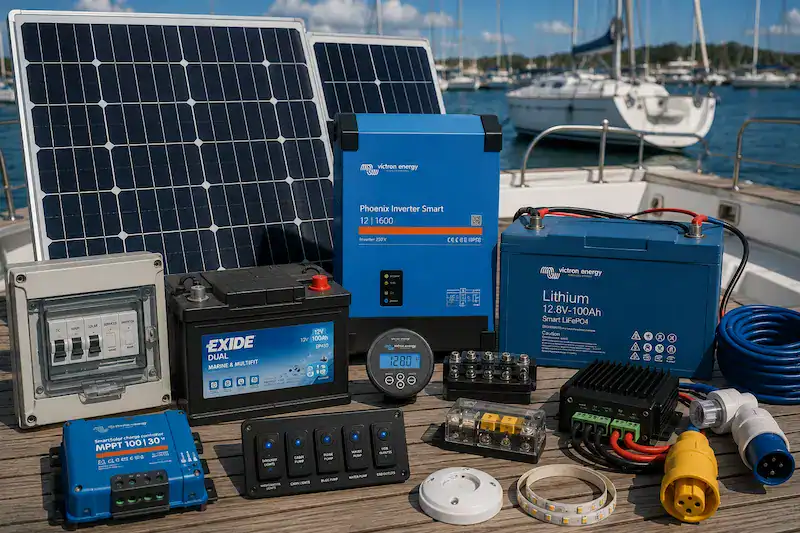 Energía solar y eléctrica para embarcaciones