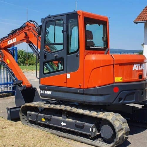 Atlas AC 90 UF gumihevederes midi forgókotró 3 év / 3000 óra garanciával