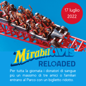 Mirabilavis Reloaded donatori al parco con un biglietto ridotto