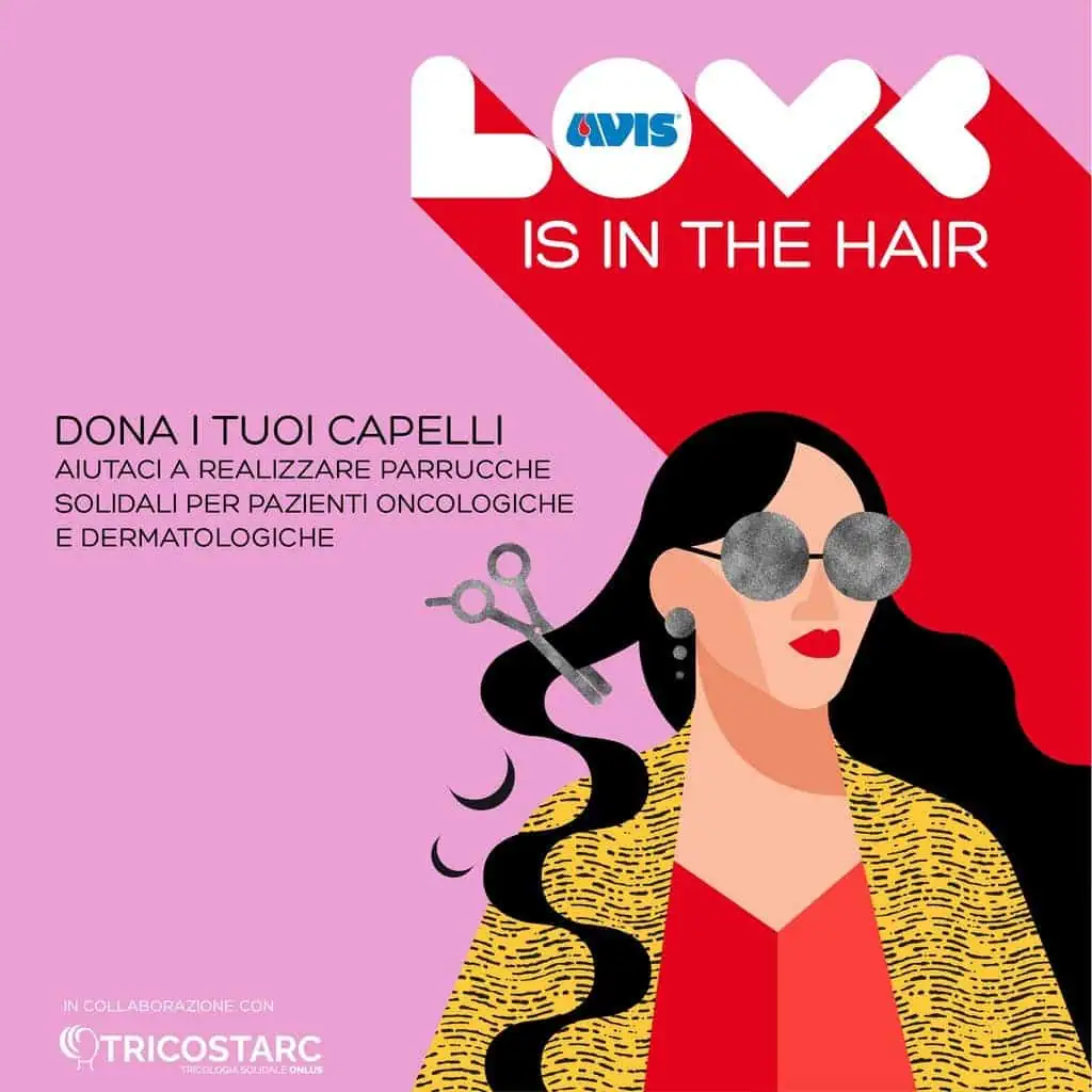 Love is in the Hair progetto donazione capelli avis