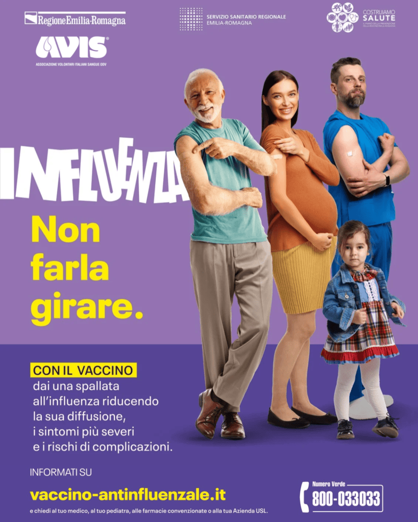vaccinazione gratuita per i donatori contro l'influenza stagionale 2026-2027