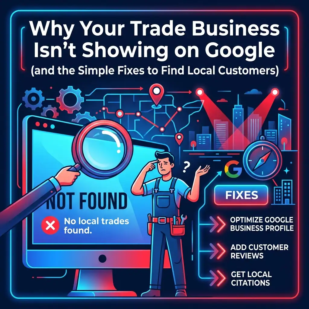 trade business website fixes to find customers