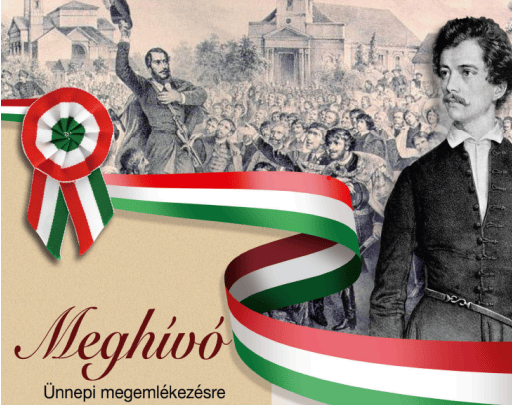 MEGHÍVÓ A MÁRCIUS 15-I ÜNNEPI MEGEMLÉKEZÉSRE