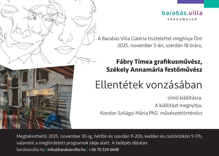 Fábry Tímea grafikusművész és Székely Annamária festőművész kiállítás megnyitója