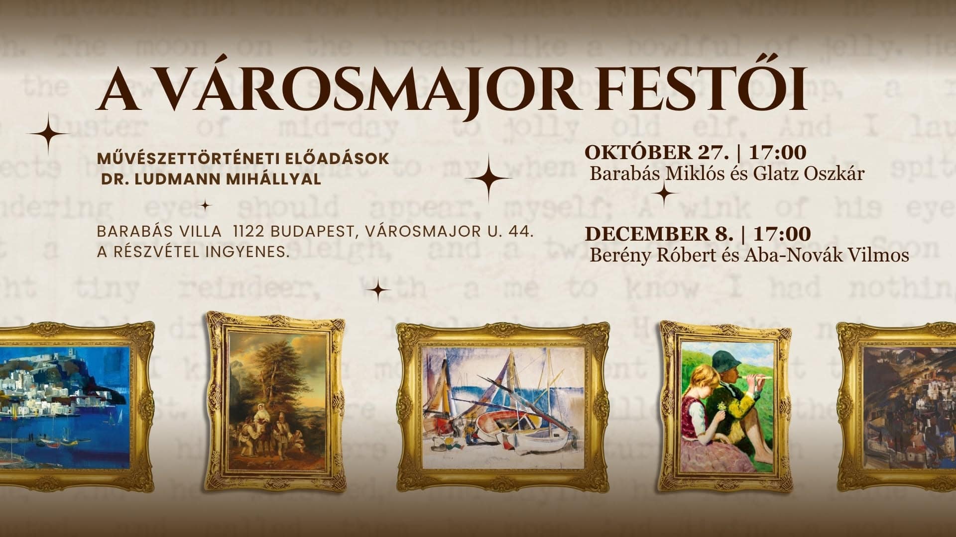 A Városmajor festői I. – Barabás Miklós és Glatz Oszkár