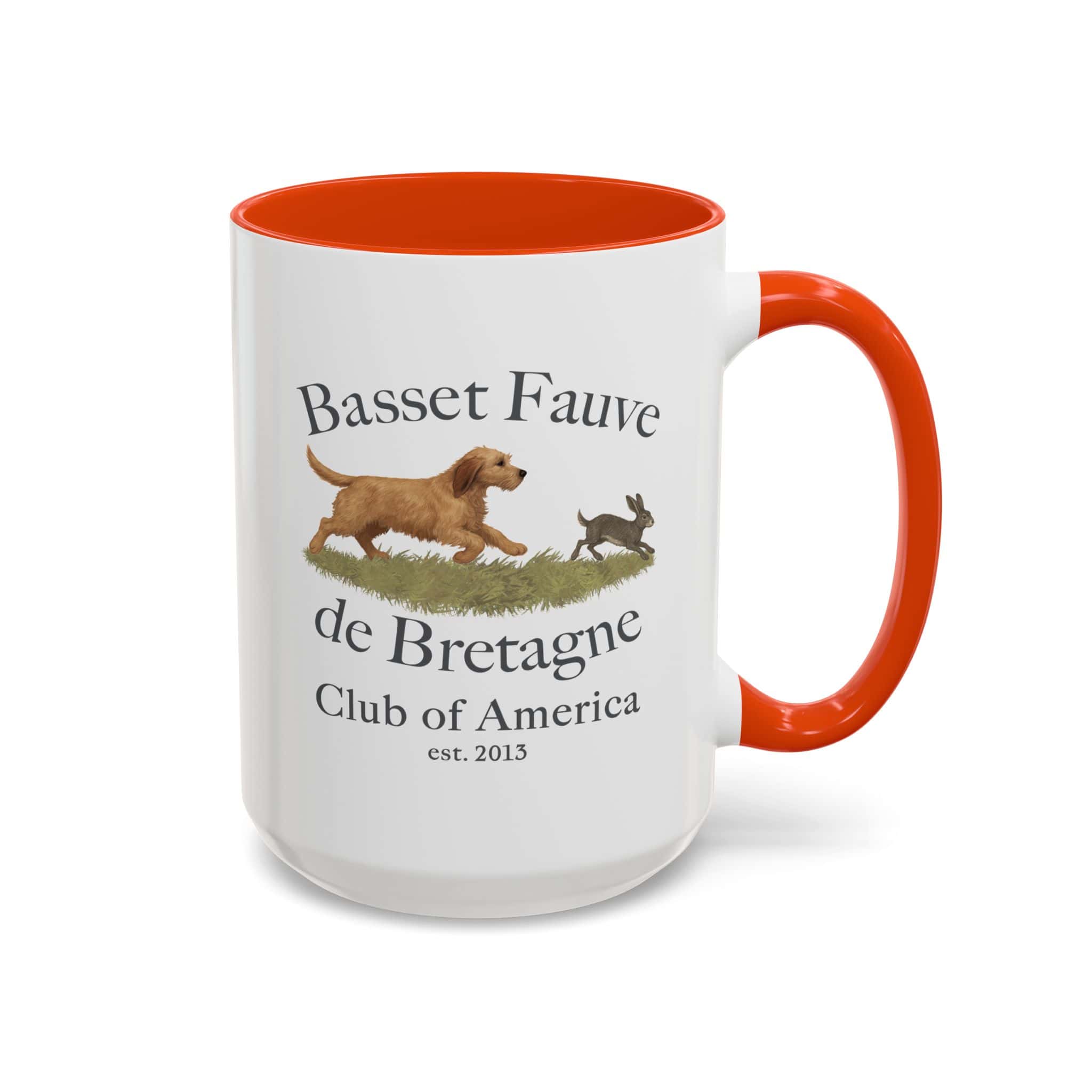 Basset Fauve de Bretagne Club mug with dog illustration