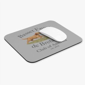 Mouse pad with Basset Fauve de Bretagne design.